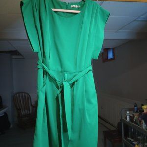Eliza J - Short Sleeve Green Dress